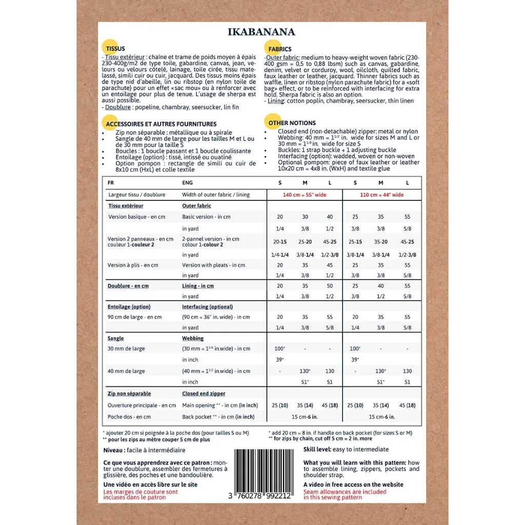 Ikatee - Patron Couture Sac Banane "Ikabanana" 2.webp