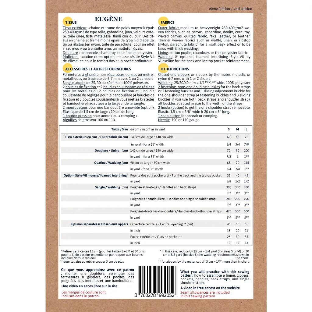 Ikatee - Patron Couture Sac à dos et Sacoche "Eugène" 1.webp