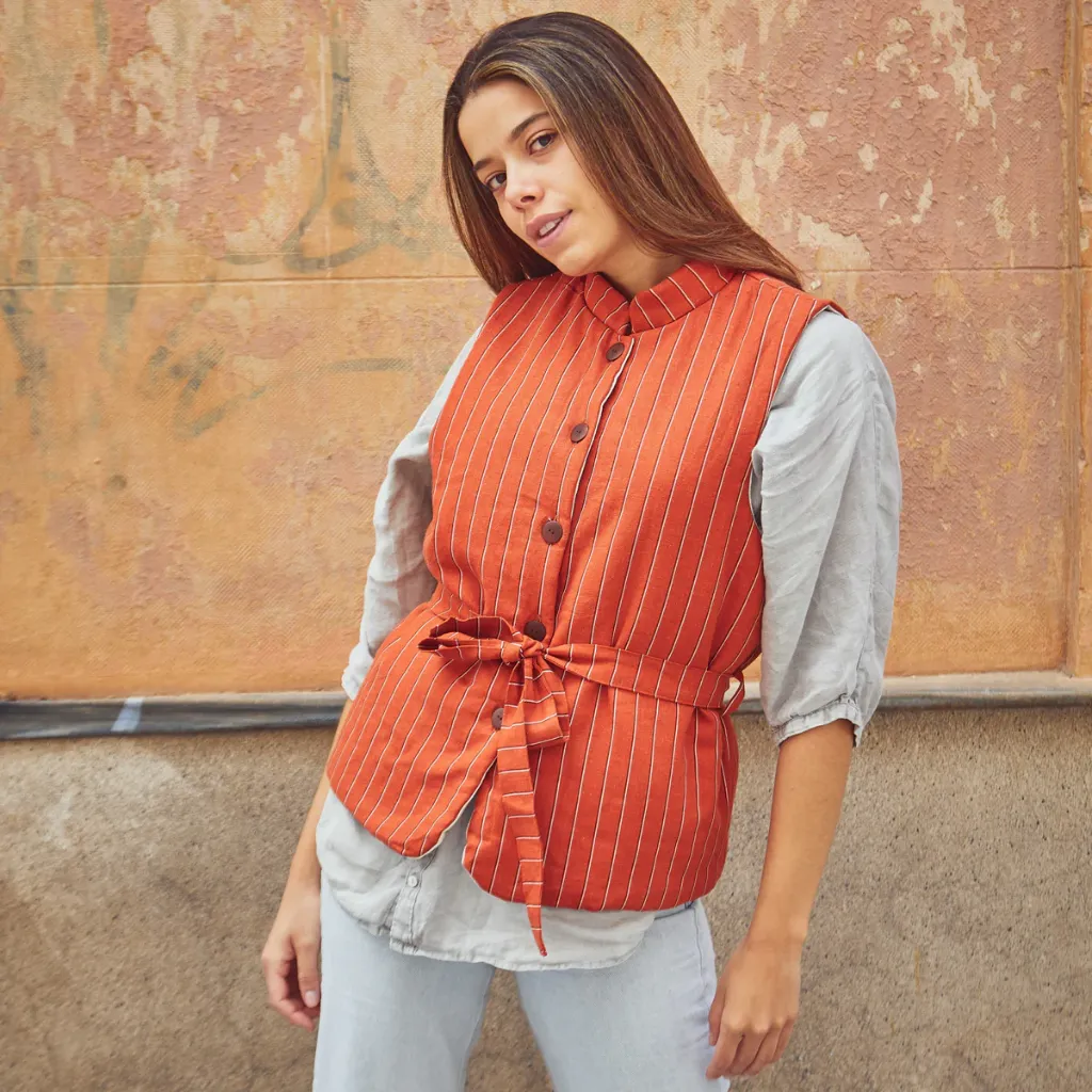 Ikatee - Patron Couture Femme Gilet sans Manche "Rabat" du 32 au 52 7.webp