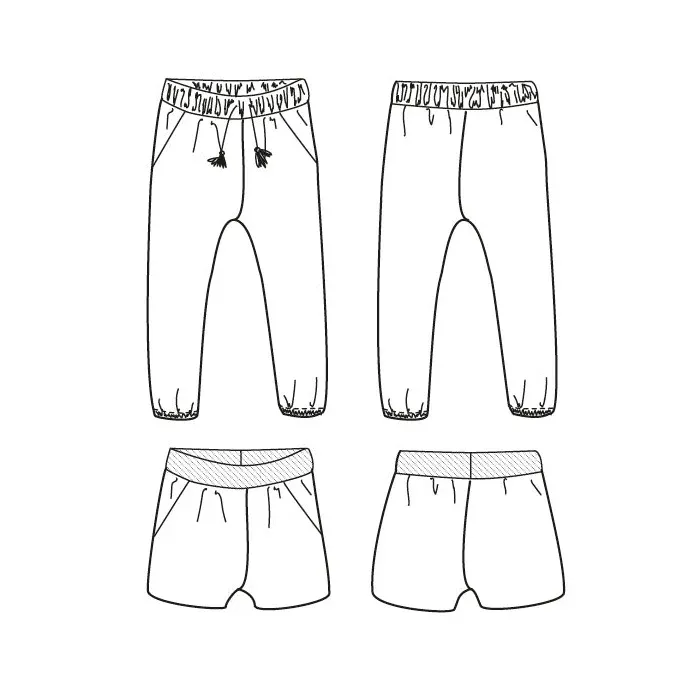Ikatee - Patron Couture Enfant Pantalon et Short "Dakar" du 3 au 12 ans 8.webp
