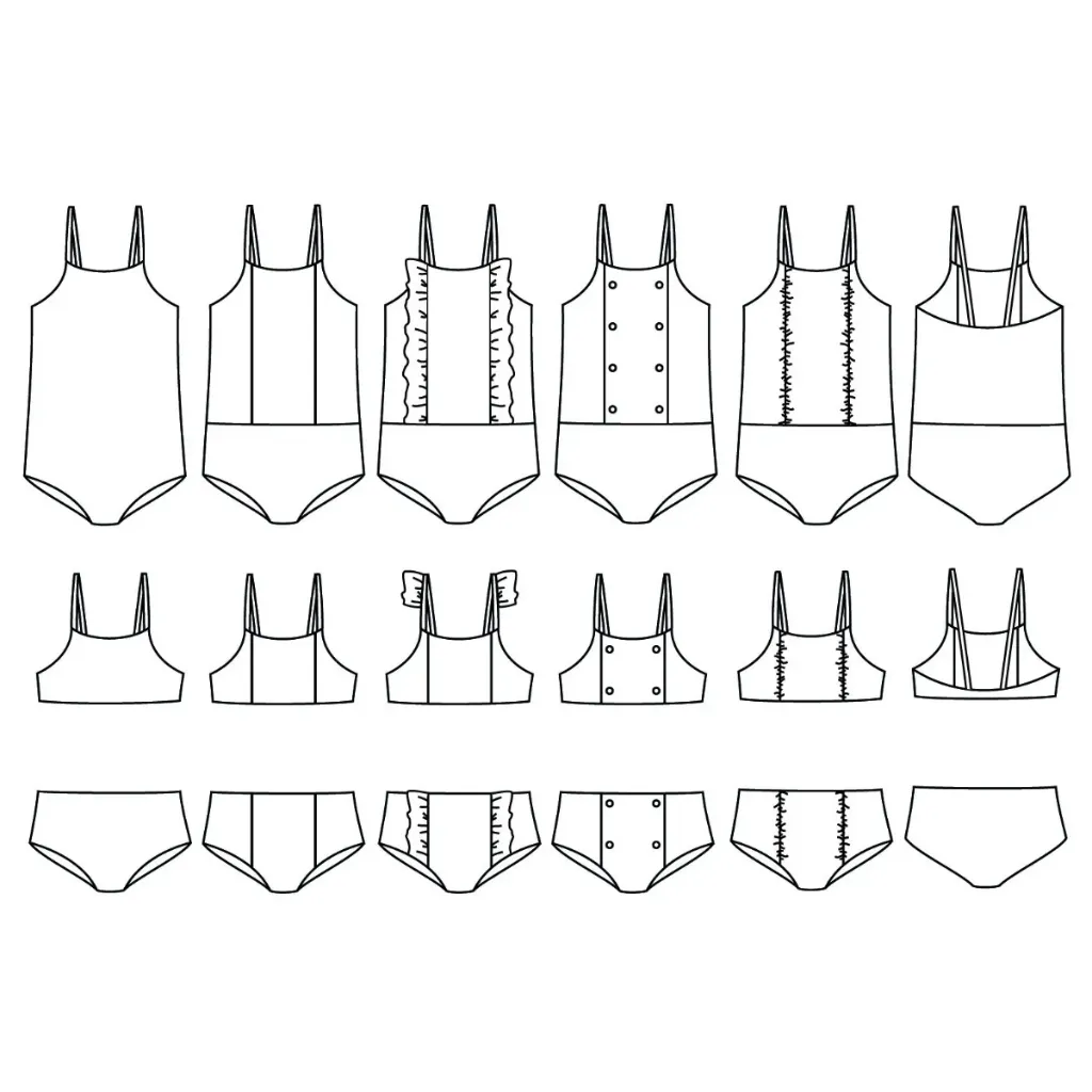 Ikatee - Patron Couture Enfant Maillot de bain "Paulette" du 3 au 12 ans 16.webp