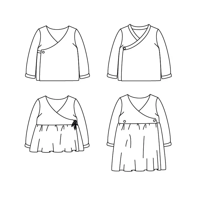 Ikatee - Patron Couture Bébé Gilet et Robe "Dublin" du 1 mois au 4 ans 17.webp