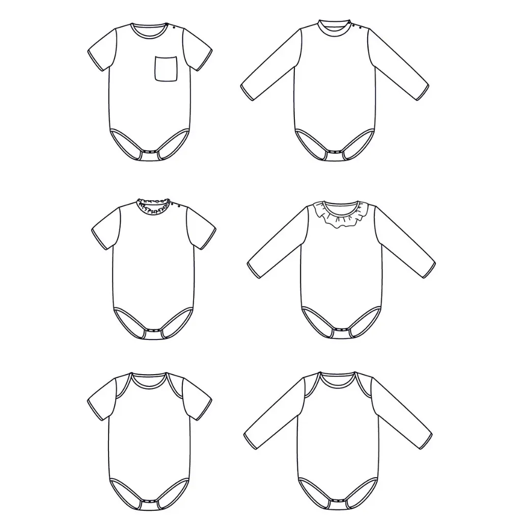 Ikatee - Patron Couture Bébé Body Mixte "Malmö" du 1 mois au 4 ans 12.webp