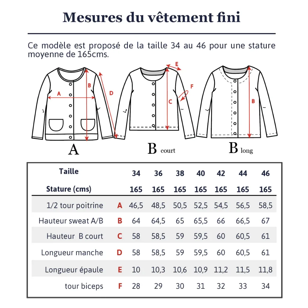 Ikatee - Patron Couture Femme Gilet et Veste "Vic Mum" du 34 au 46 2.webp