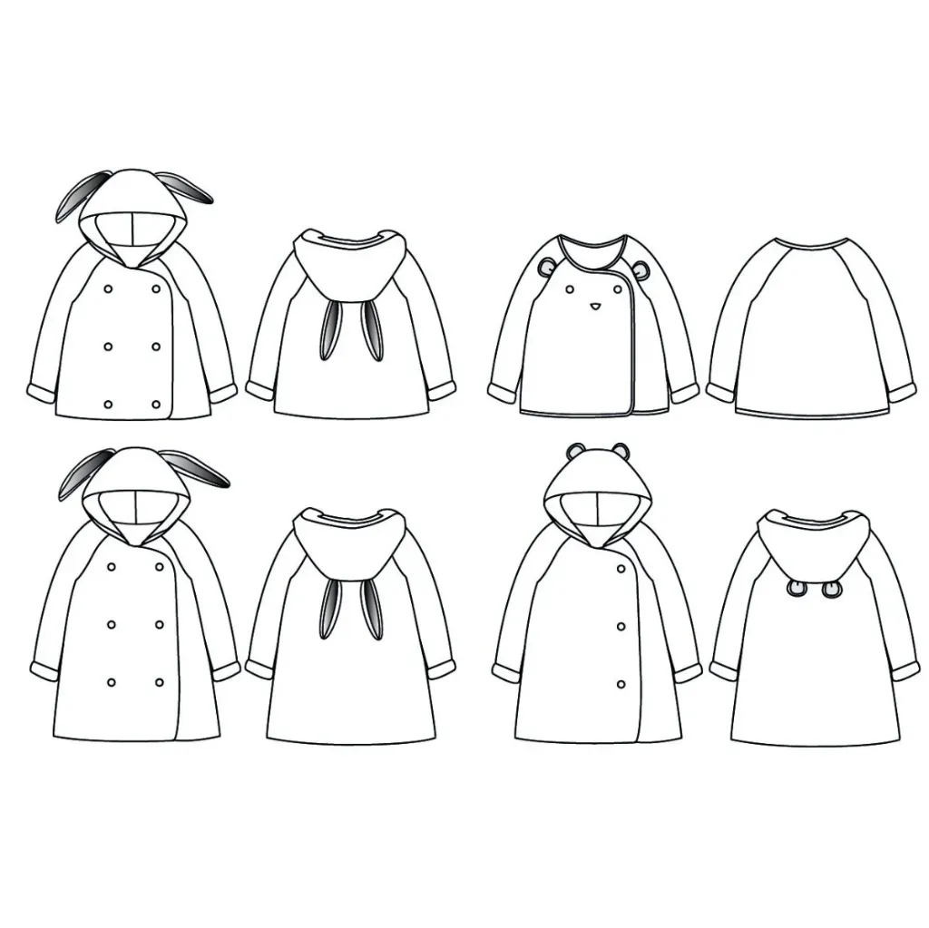 Ikatee - Patron Couture Enfant Gilet, Veste et Peignoir Mixte "Grand’ourse Kids" du 3 au 12 ans 11.webp