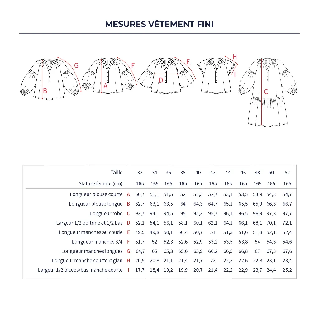 Ikatee - Patron Couture Femme Blouse et Robe "Okinawa" du 32 au 52 2.webp