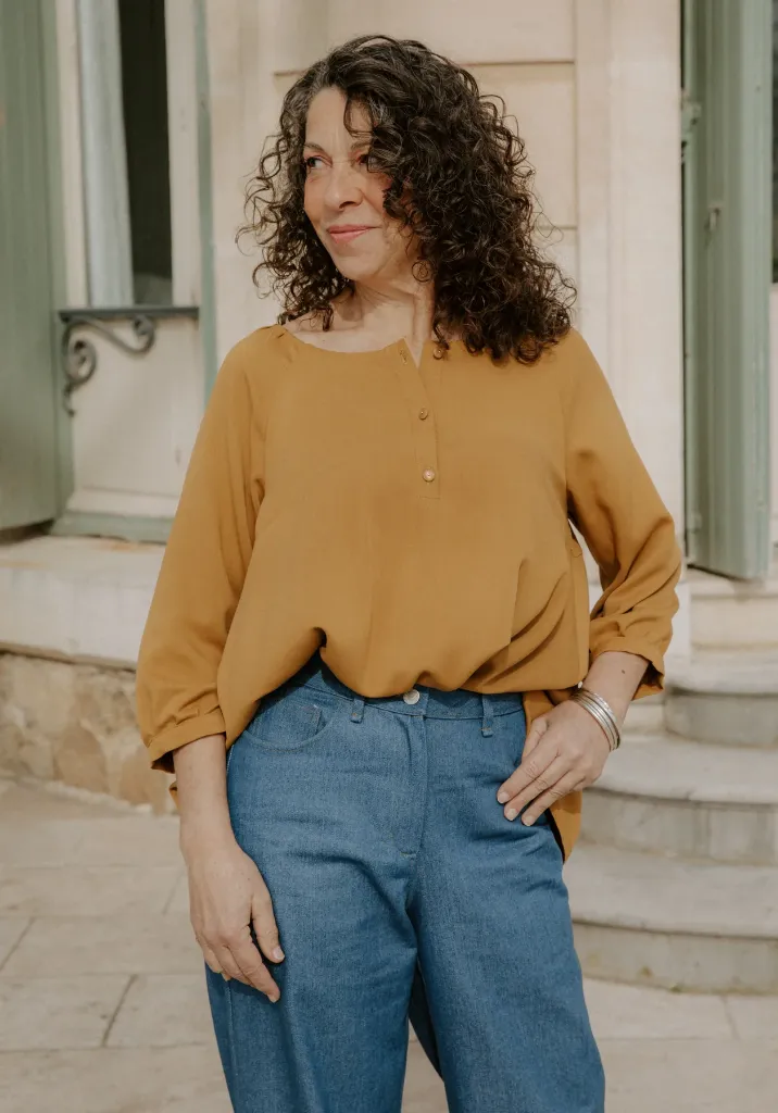 Maison Fauve "Hespéride" - Patron Couture Femme Blouse ou Robe du 34 au 52 3.webp