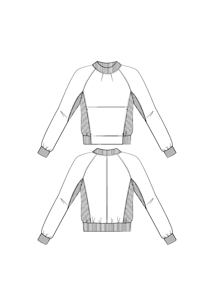 Maison Fauve "Ressac" - Patron Couture Femme Sweat du 34 au 52 16.webp