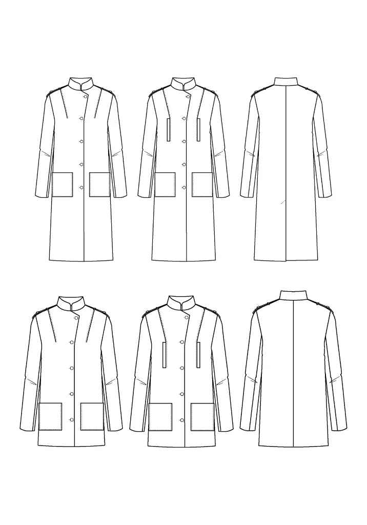 Maison Fauve "Tigris" - Patron Couture Femme Manteau du 34 au 52 22.webp