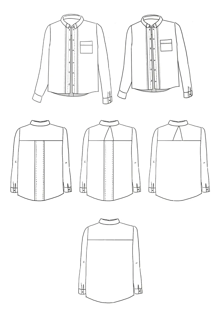 Maison Fauve "Skyline" - Patron Couture Femme Chemise du 34 au 52 21.webp