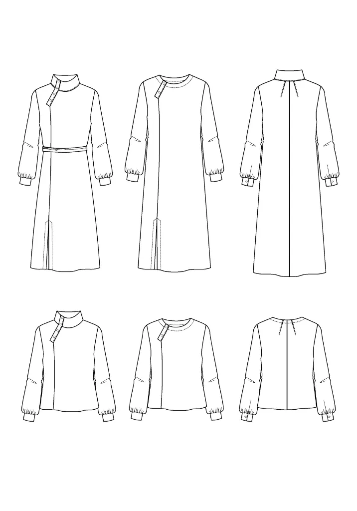 Maison Fauve "Soliflore" - Patron Couture Femme Robe ou Blouse du 34 au 52 18.webp