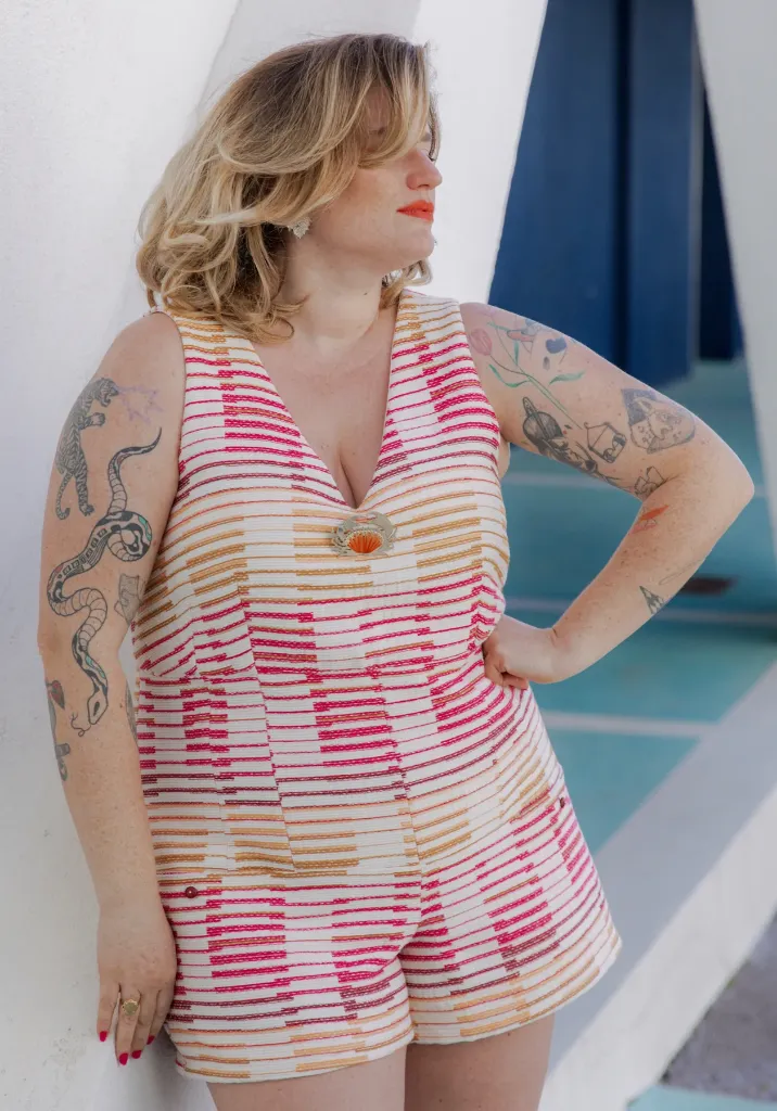 Maison Fauve "Cosmopolitan" - Patron Couture Femme Combshort ou Robe du 34 au 52 16.webp