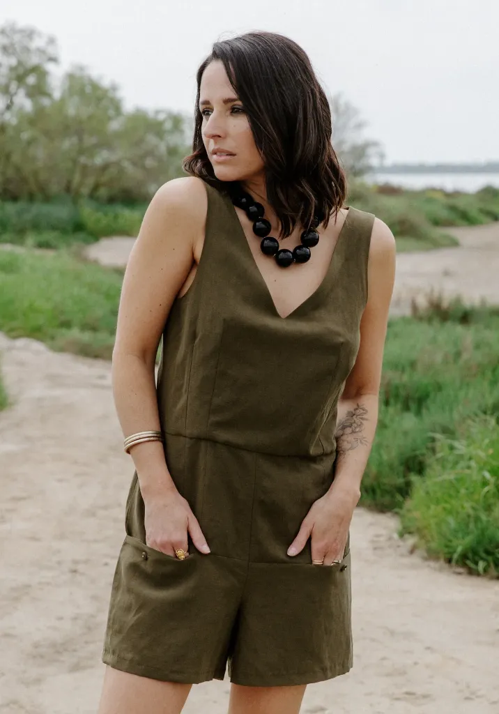 Maison Fauve "Cosmopolitan" - Patron Couture Femme Combshort ou Robe du 34 au 52 14.webp