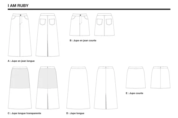 I Am Patterns "Ruby" – Patron Couture Femme Jupe du 36 au 46 1.webp