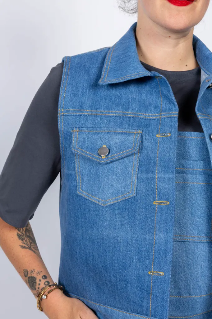 I Am Patterns "Gold" – Patron Couture Femme Veste Jean du 36 au 46 6.webp