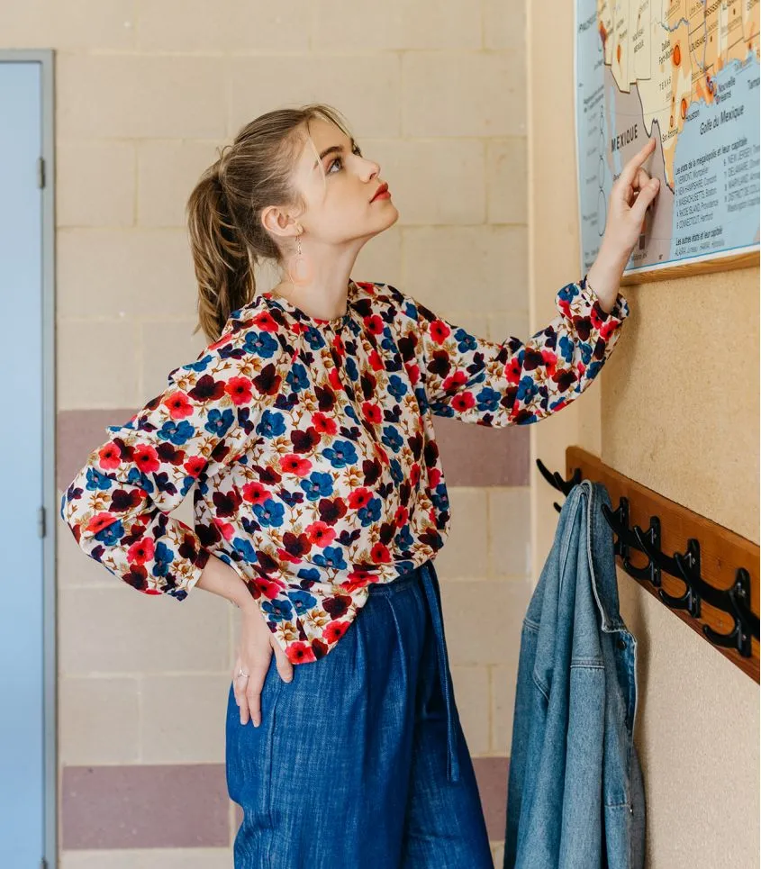 Cousette "Alouette" – Patron Couture Femme Blouse à Manches Raglan du XS au XL 13.webp