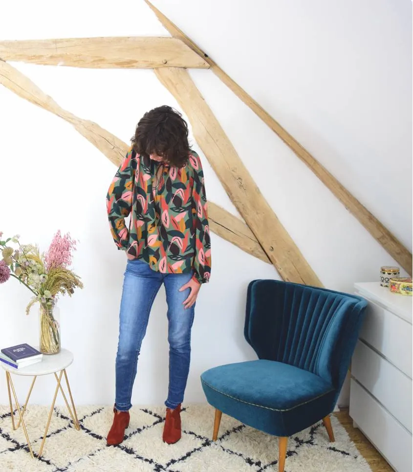 Cousette "Alouette" – Patron Couture Femme Blouse à Manches Raglan du XS au XL 5.webp