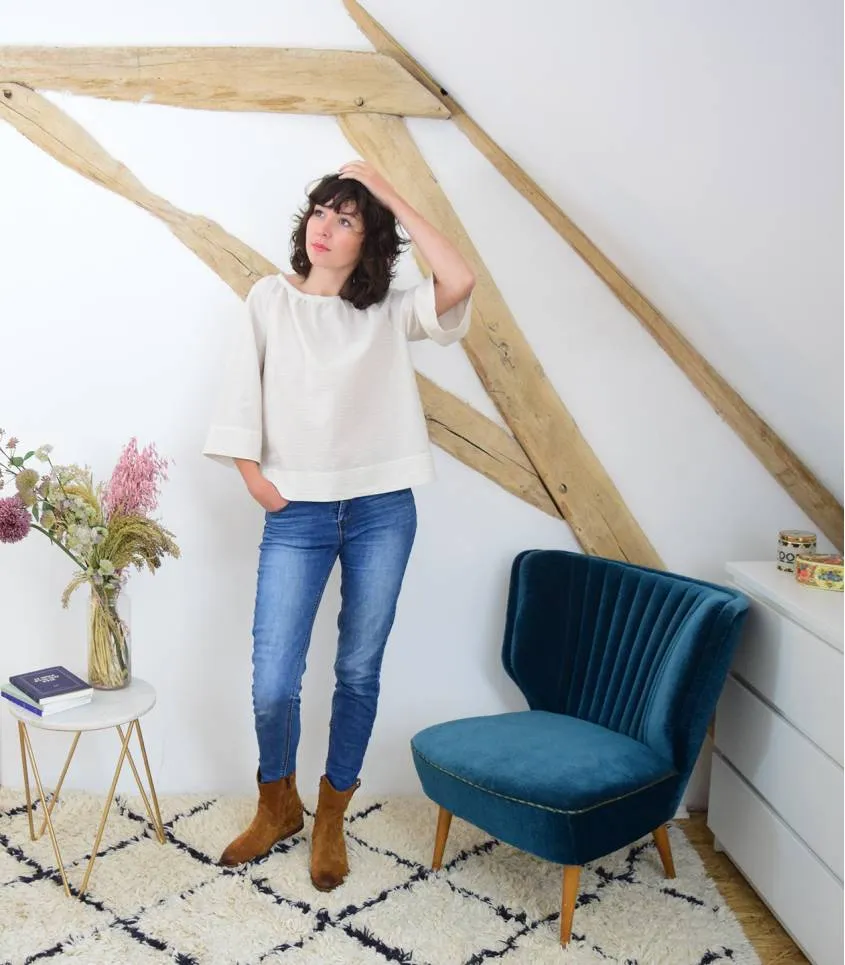 Cousette "Alouette" – Patron Couture Femme Blouse à Manches Raglan du XS au XL 10.webp