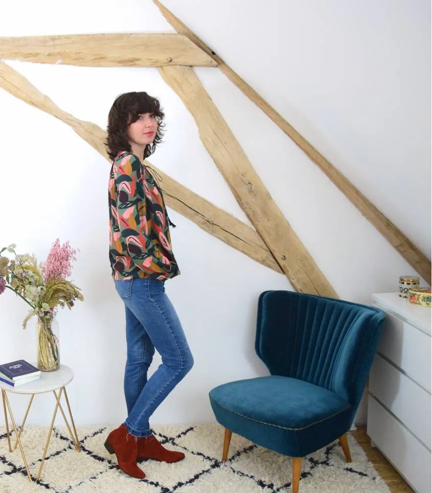 Cousette "Alouette" – Patron Couture Femme Blouse à Manches Raglan du XS au XL 3.webp