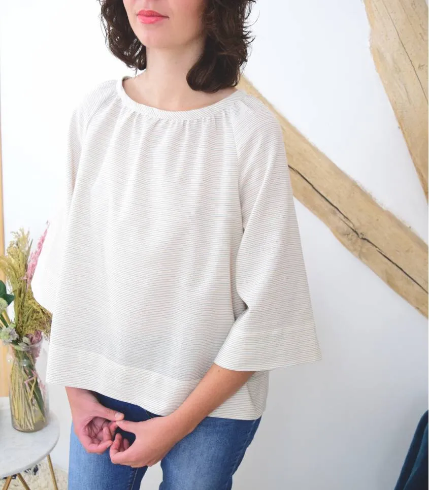 Cousette "Alouette" – Patron Couture Femme Blouse à Manches Raglan du XS au XL 11.webp