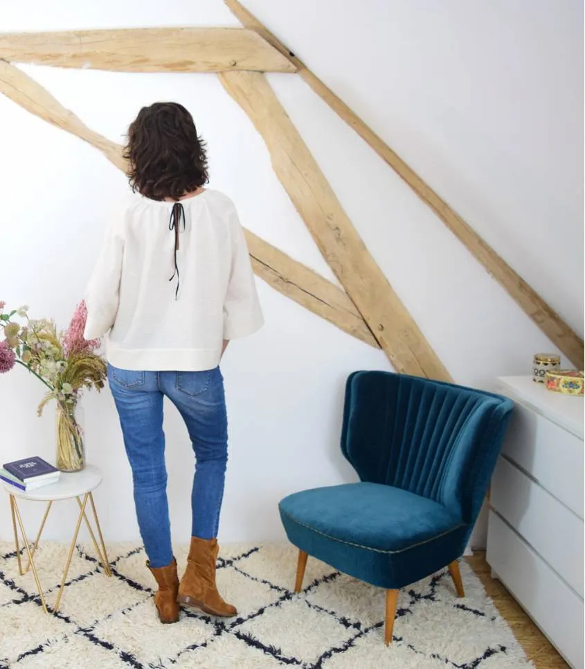 Cousette "Alouette" – Patron Couture Femme Blouse à Manches Raglan du XS au XL 9.webp