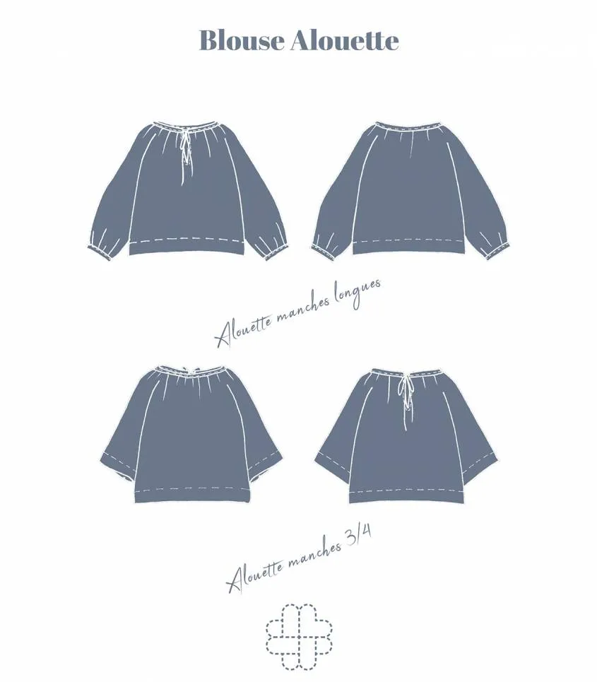 Cousette "Alouette" – Patron Couture Femme Blouse à Manches Raglan du XS au XL 2.webp