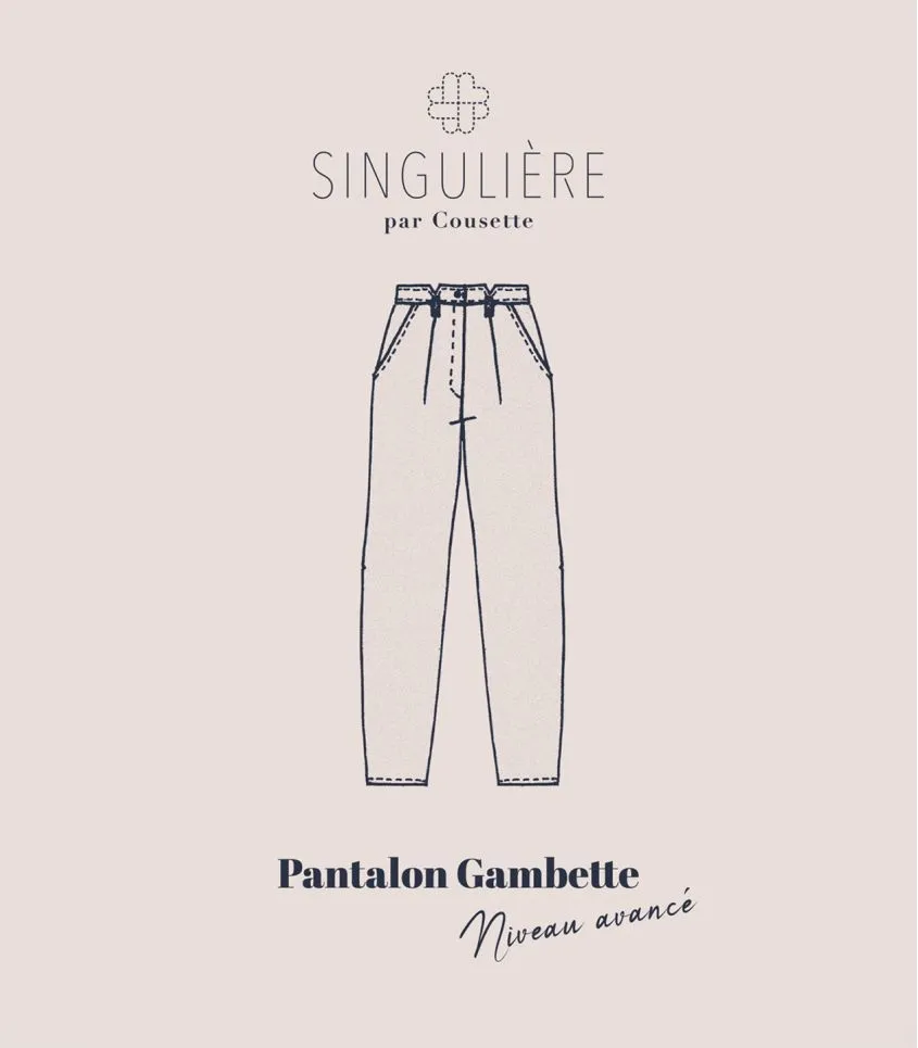 Cousette "Gambette" – Patron Couture Femme Pantalon à Plis du XS au XL 6.webp