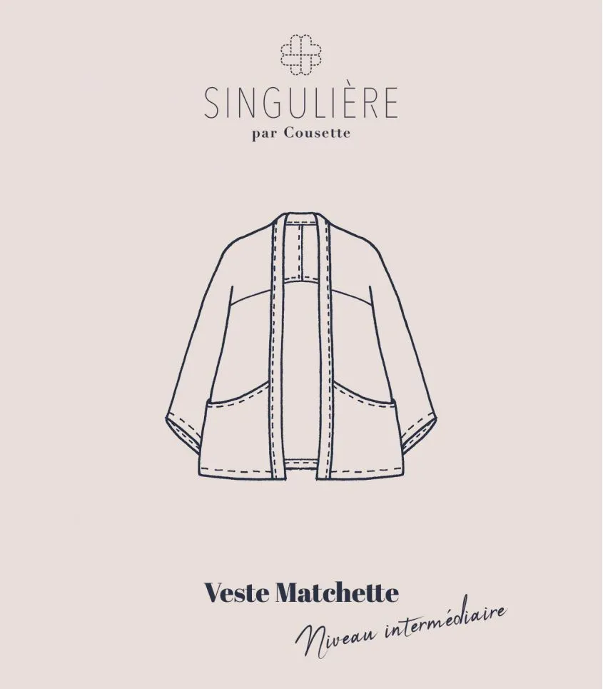 Cousette "Matchette" – Patron Couture Femme Veste ou Gilet du XS au XXXL 6.webp