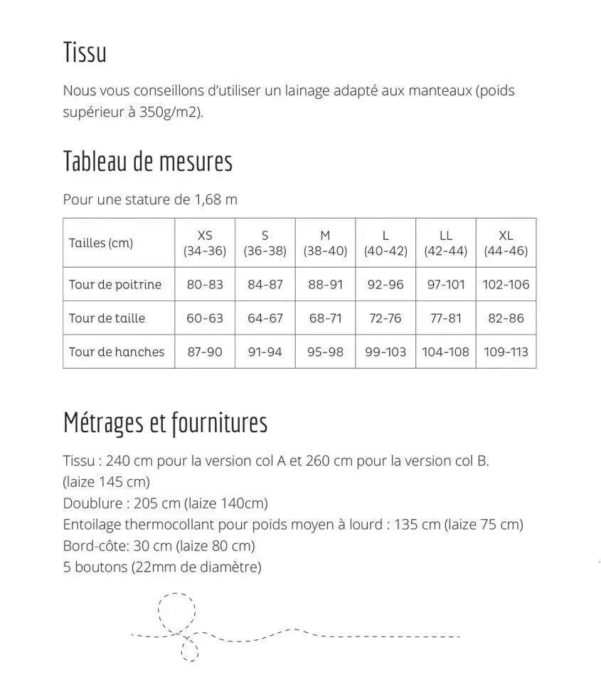 Cousette "Frisquette" – Patron Couture Femme Manteau du XS au XL 2.webp