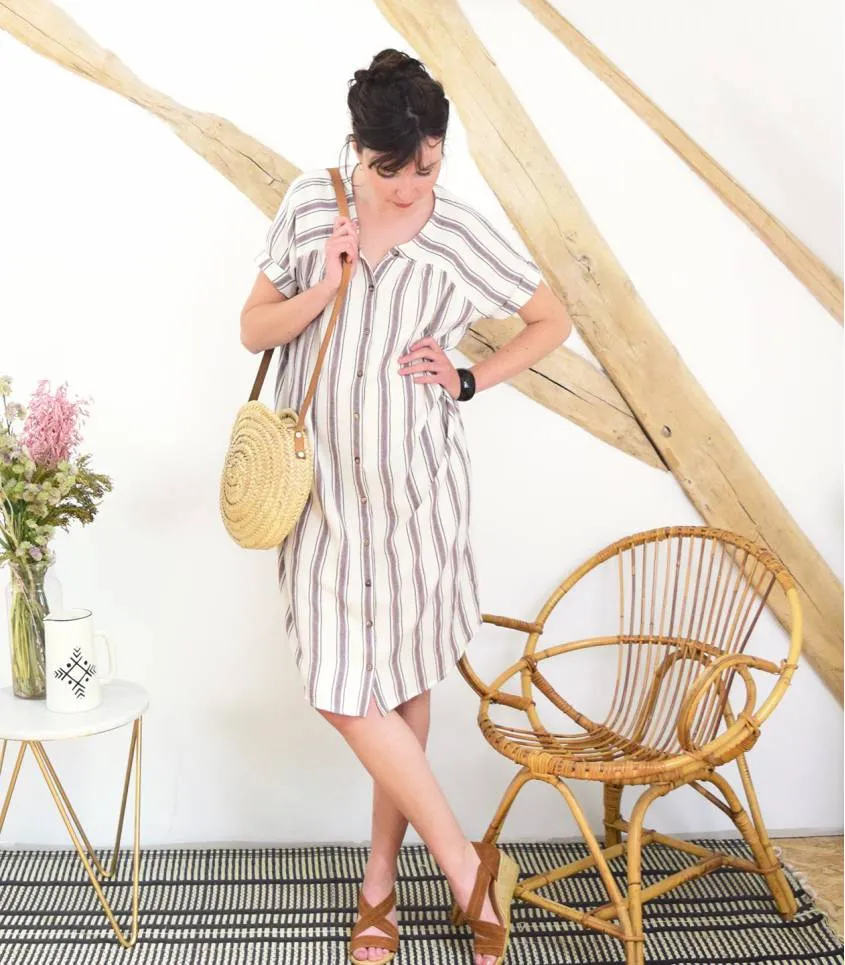 Cousette "Catherinette" – Patron Couture Femme Blouse ou Liquette du XS au XL 7.webp