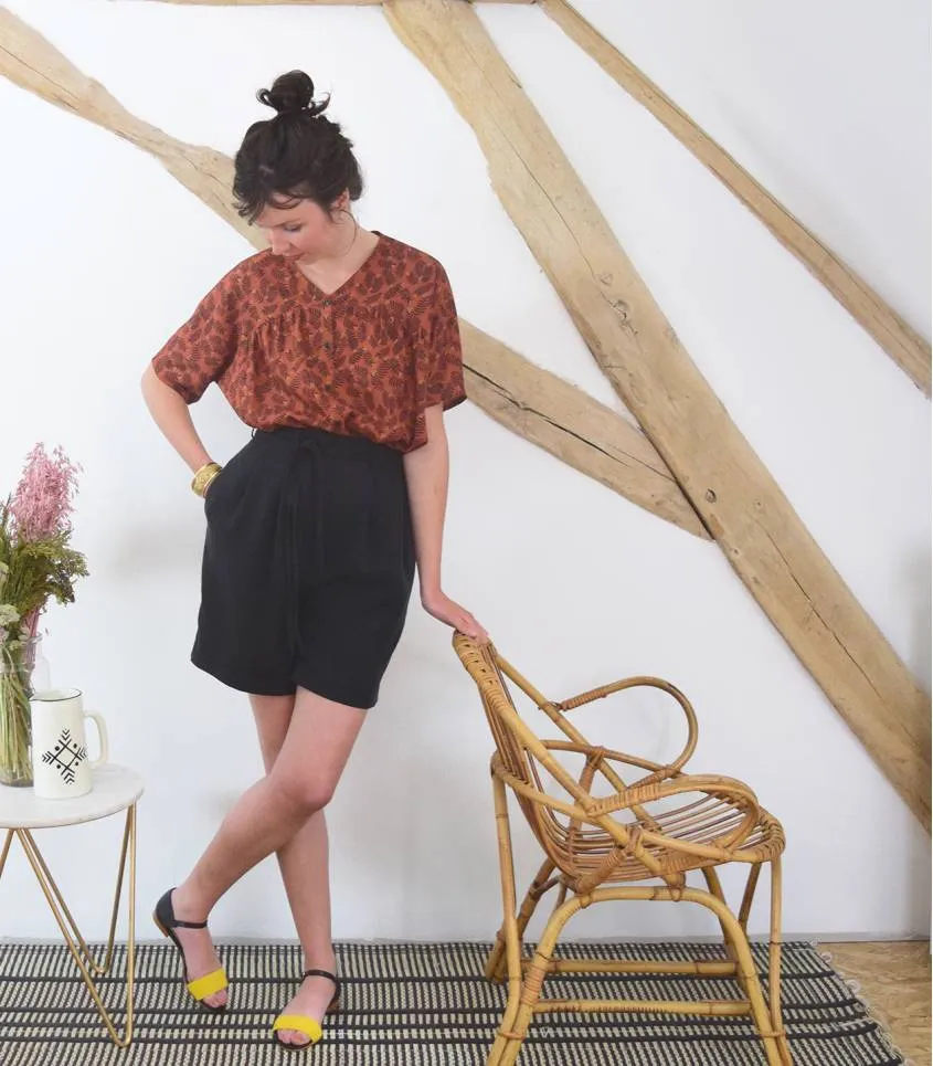 Cousette "Catherinette" – Patron Couture Femme Blouse ou Liquette du XS au XL 13.webp