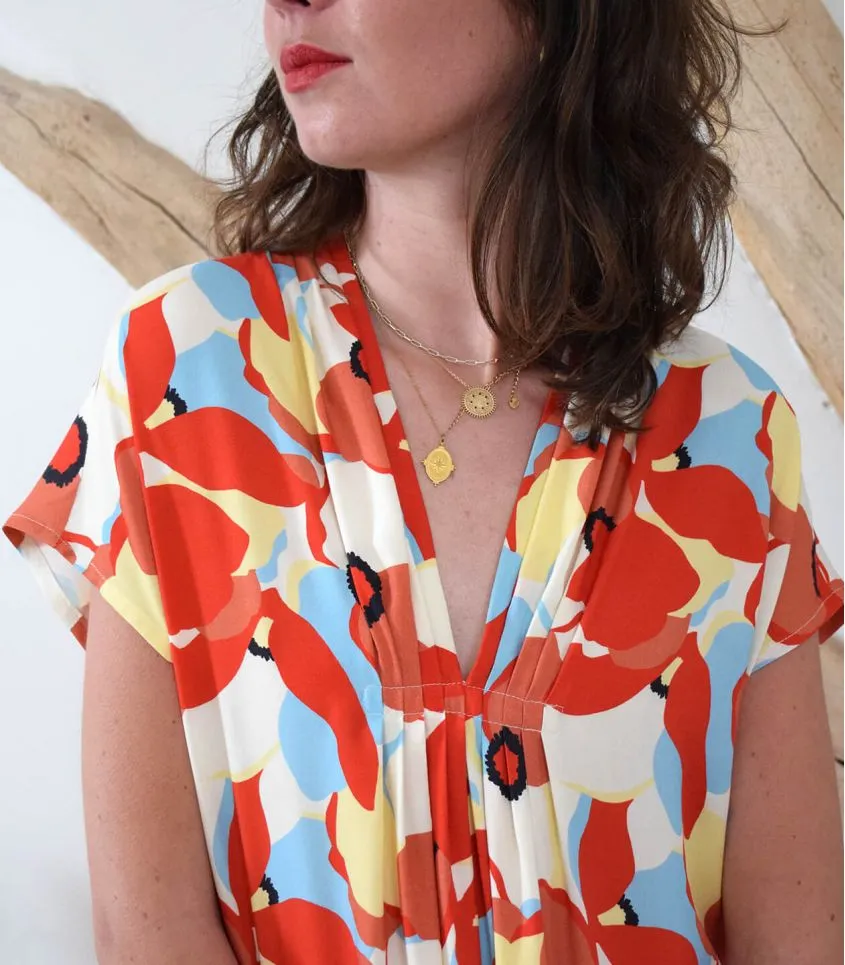 Cousette "Espelette" – Patron Couture Femme Blouse ou Robe du XS au XXXL 16.webp