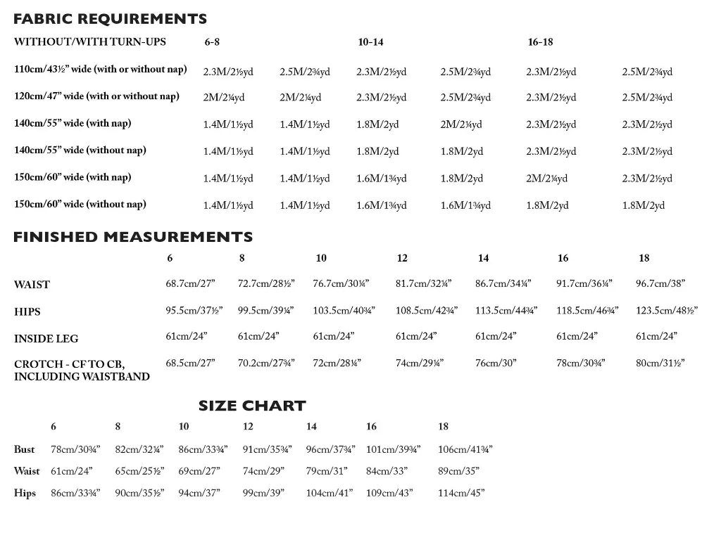 Merchant & Mills "Eve" - Patron Couture Femme Pantalon du 34 au 46 22.webp