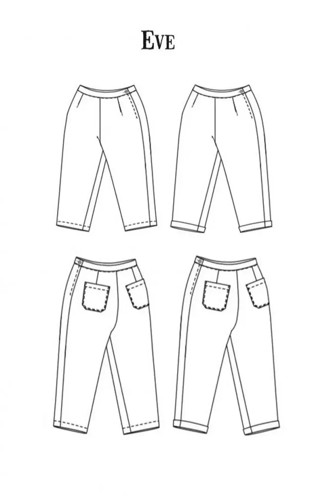 Merchant & Mills "Eve" - Patron Couture Femme Pantalon du 34 au 46 1.webp