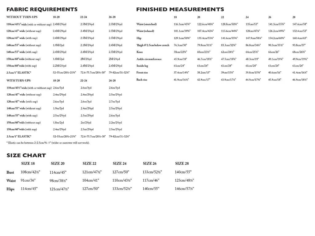 Merchant & Mills "Eve" - Patron Couture Femme Pantalon du 46 au 56 9.webp