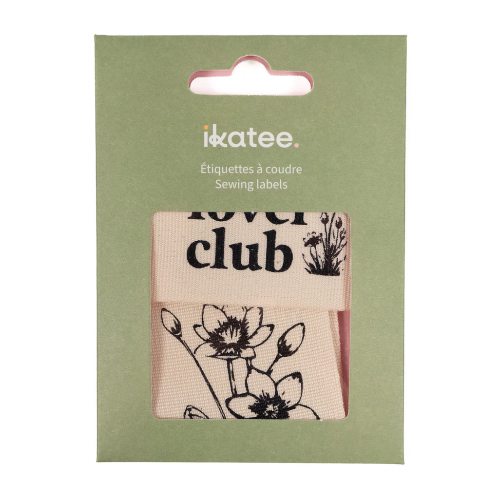 Ikatée - Duo des Étiquettes Imprimés "Flower lover club".webp