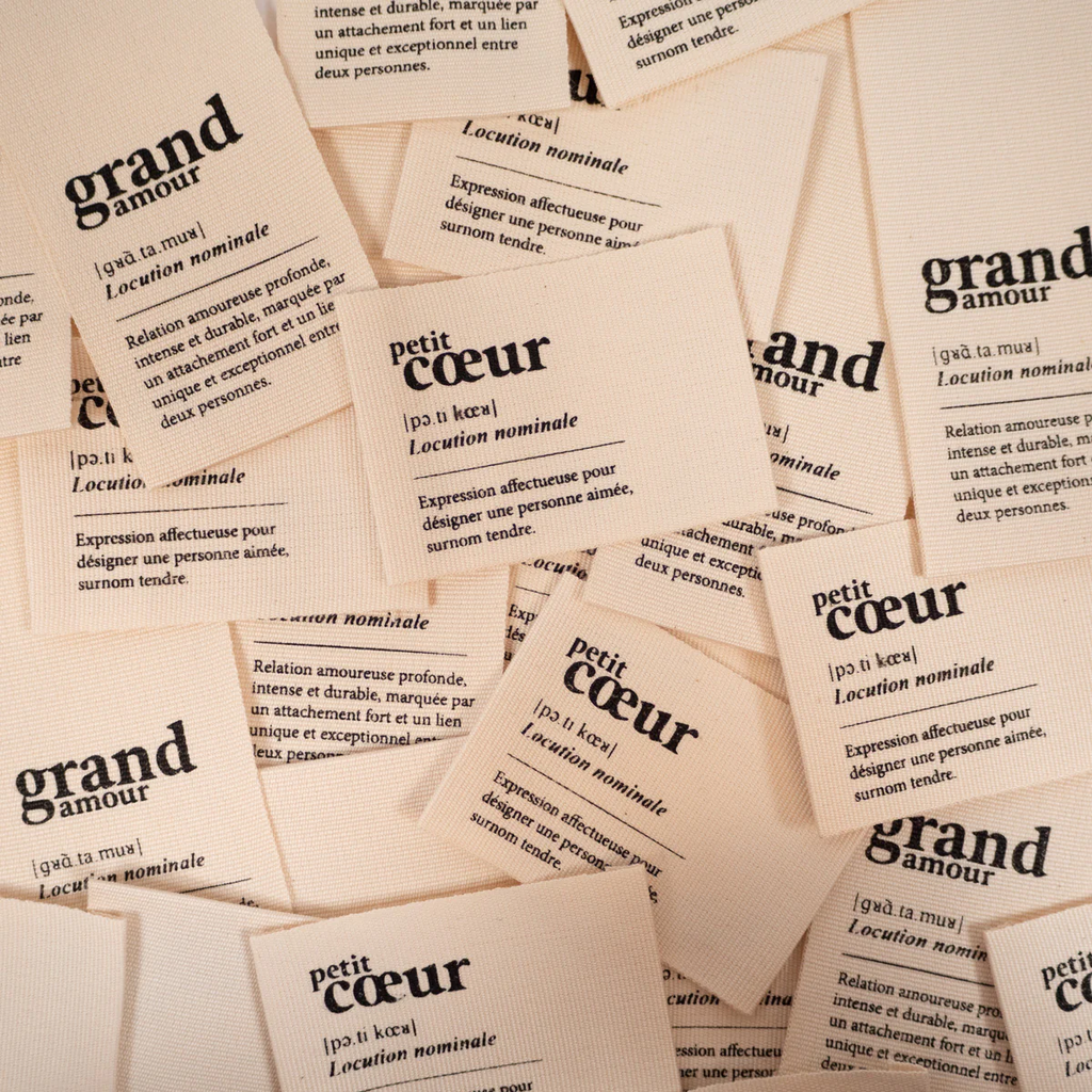 Ikatée - Duo des Étiquettes Imprimés "Grand Coeur".webp