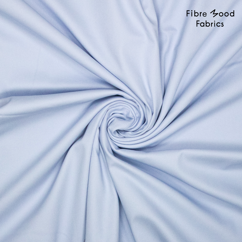 Fibre Mood - Tissu Sergé de Coton Uni Bleu Clair Jacoba.webp