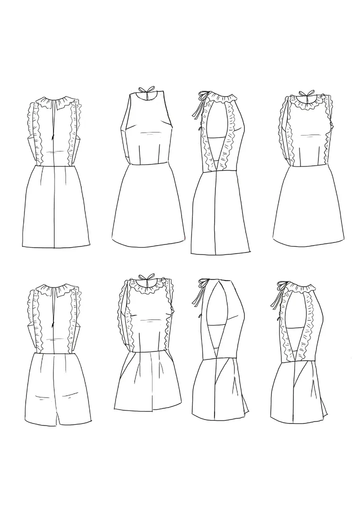 Maison Fauve "Luz" - Patron Couture Femme Robe ou Combishort du 34 au 52 20.webp