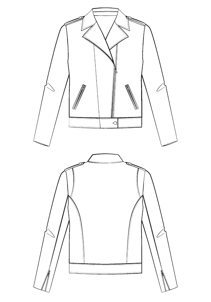 Maison Fauve "Misfit" - Patron Couture Femme Blouson Perfecto du 34 au 52 23.webp