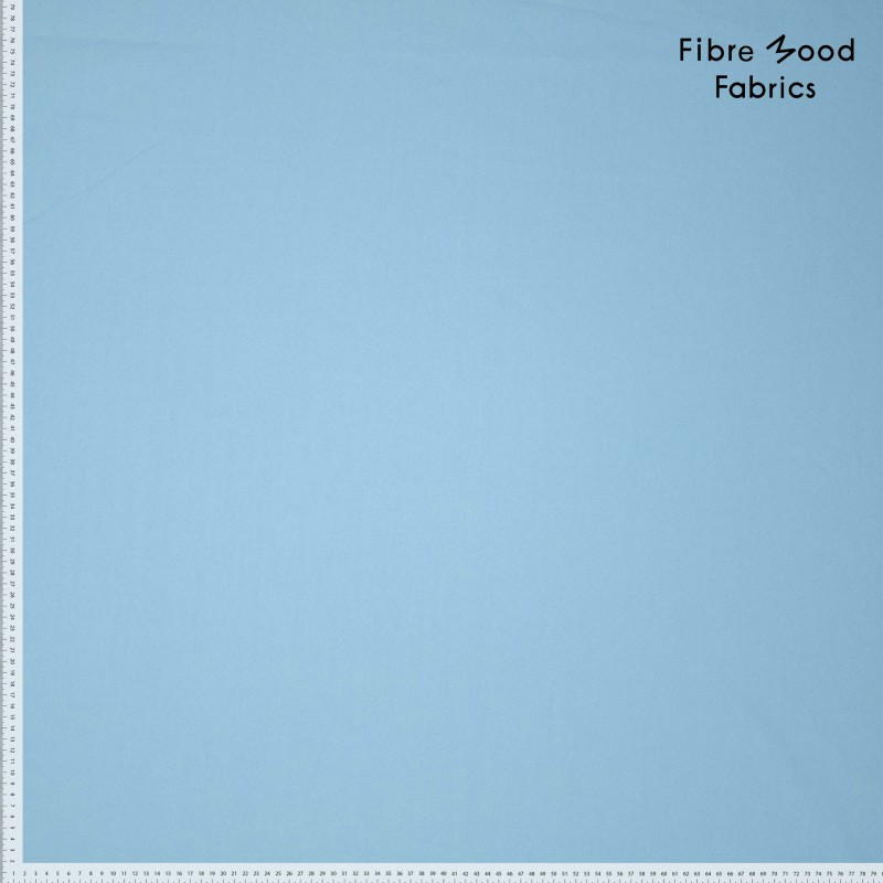Fibre Mood - Tissu Popeline de Coton Lavé "Hamsa" Uni Couleur Bleu Clair 2.webp
