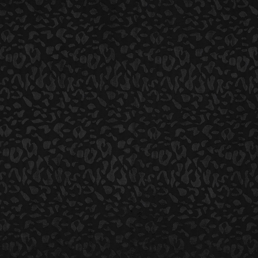 Sélection Coup de Coudre – Tissu Jacquard de Viscose Léopard Uni Noir 3.webp