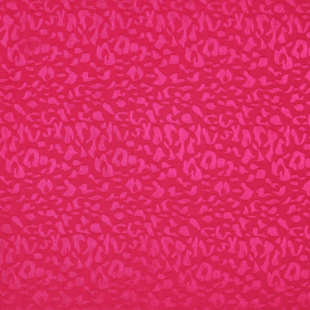 Sélection Coup de Coudre – Tissu Jacquard de Viscose Léopard Uni Fuchsia  2.webp
