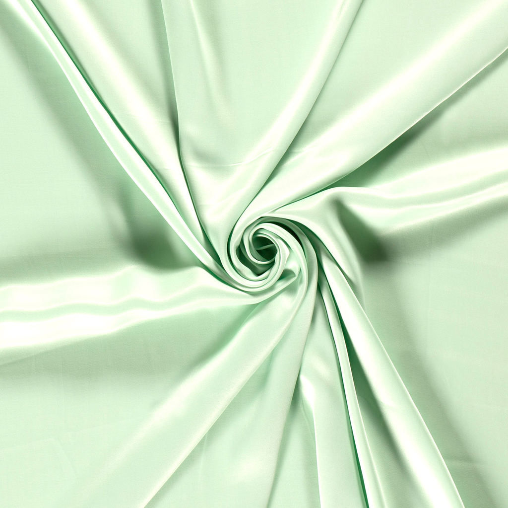 Christine Charles – Kit Couture Top Raglan Ismérie Crêpe Satin Viscose Uni Couleur Vert Menthe 3.webp
