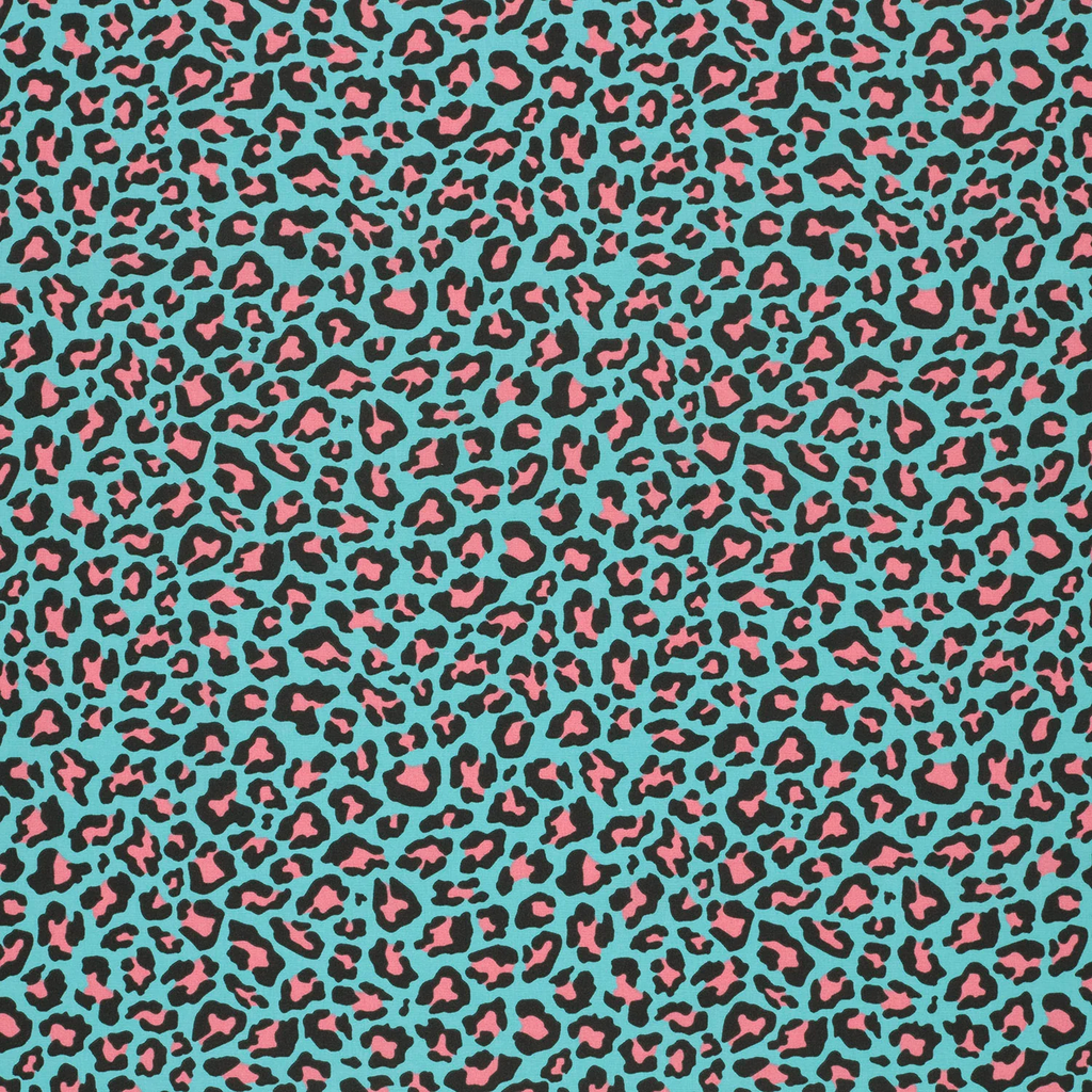 Sélection Coup de coudre - Popeline de Coton Imprimé Léopard Vert et Rose 2.jpg.webp