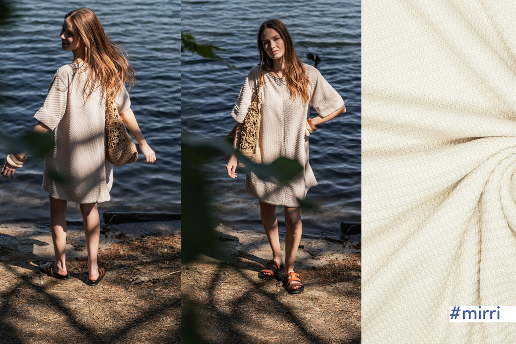 Fibre Mood – Tissu Maille de Coton «Mirri» Uni Beige Clair 4.webp