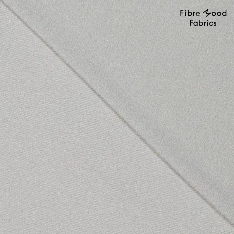 Fibre Mood – Tissu Sergé de Viscose «Ola» Uni Gris Perle 4.webp