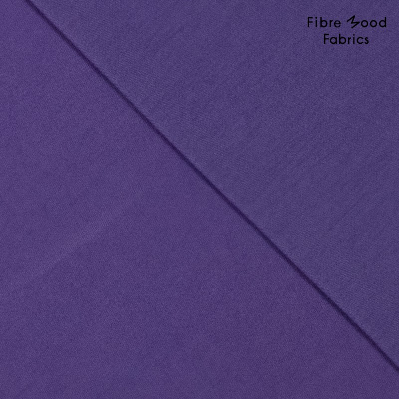 Fibre Mood – Tissu Sergé de Viscose «Willow» Uni Violet 2.webp