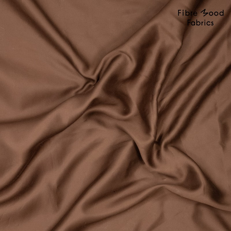 Fibre Mood – Tissu Satin de Lyocell «Trina» Uni Caramel  5.webp