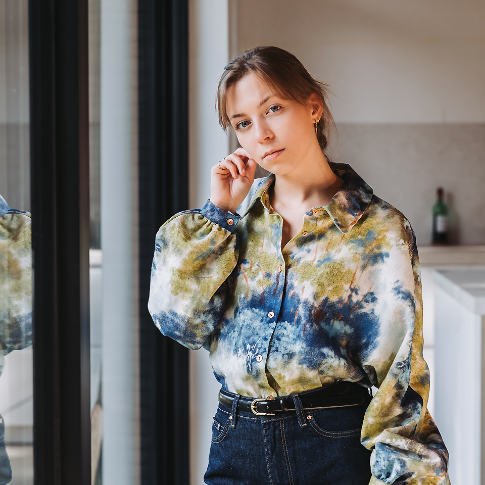 See You at Six – Tissu Mélange Lin et Viscose Imprimé "Dreamy Forest 3.webp